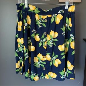 Lemon skater skirt